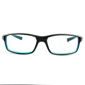 Nike Eyeglasses Frames Only, NIKE 7060 010, 55-16-140 Black/Blue H19169